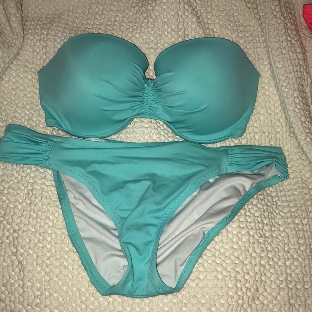 turquoise Victoria Secret Swim Set